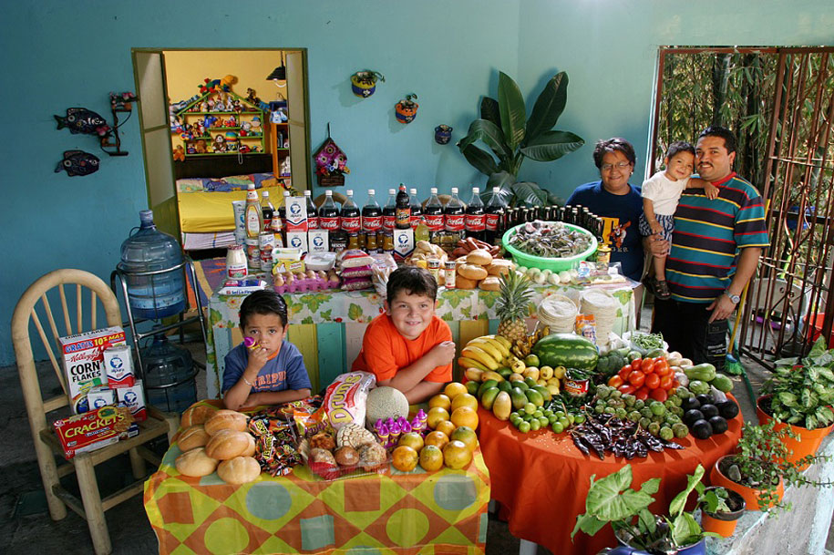 Mexico, Cuernavaca: The Casales family spends around $189 per week.