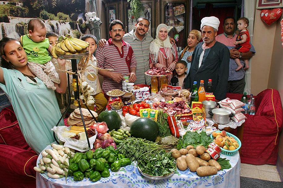 Egypt, Cairo: The Ahmed family spends around $78 per week.