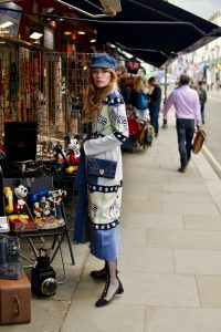 Fiona styling Hayley Menzies knitwear
