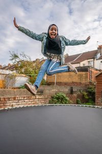 "My three favourite things are: food; my mum and dad; and outdoor activities, like cycling and trampolining. I like doing tricks on the trampoline, like front flips and handstands. When I'm older I want to be a cancer surgeon." - Sara, aged 12, from Bristol